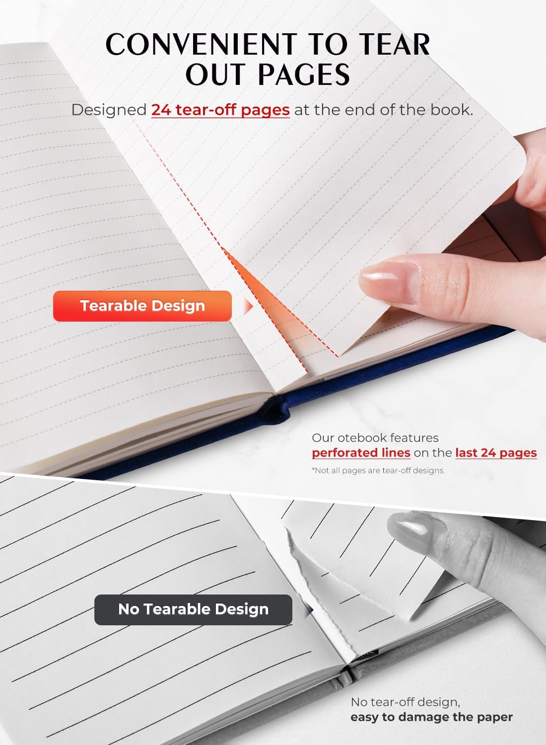 AISBUGUR Pocket Notebook, Small Notebook, 2-Pack Total 320 Pages,3.7" x 5.7" Pocket Notebook (2 Pack, Dark Blue)