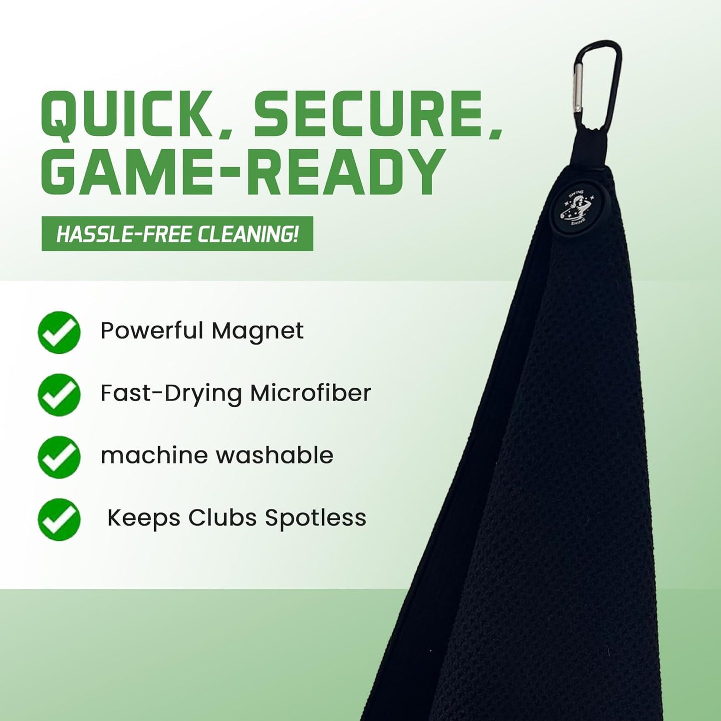 Golf Club Cleaner- Microfiber Golf Towel- Golf Club Cleaner Brush-Holds 6oz of Water- Golf Club Spray Bottle- Compact and Durable, Golf Accessories for Men- Golf Club Spray Brush with Water