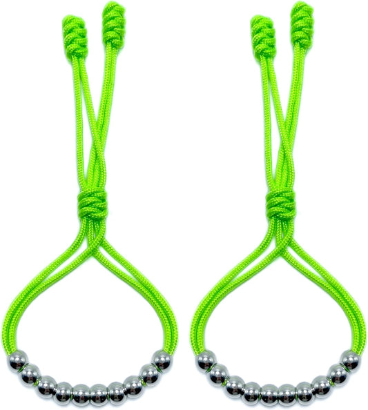 LAMIBEE Pack of 2 Golf Glove Bead Stroke Counter, 10 Stainless Steel Beads Score Counter for Gloves, Stroke Count Resizable Easy to Adjust Golf Round Scoring Tracker Accessory