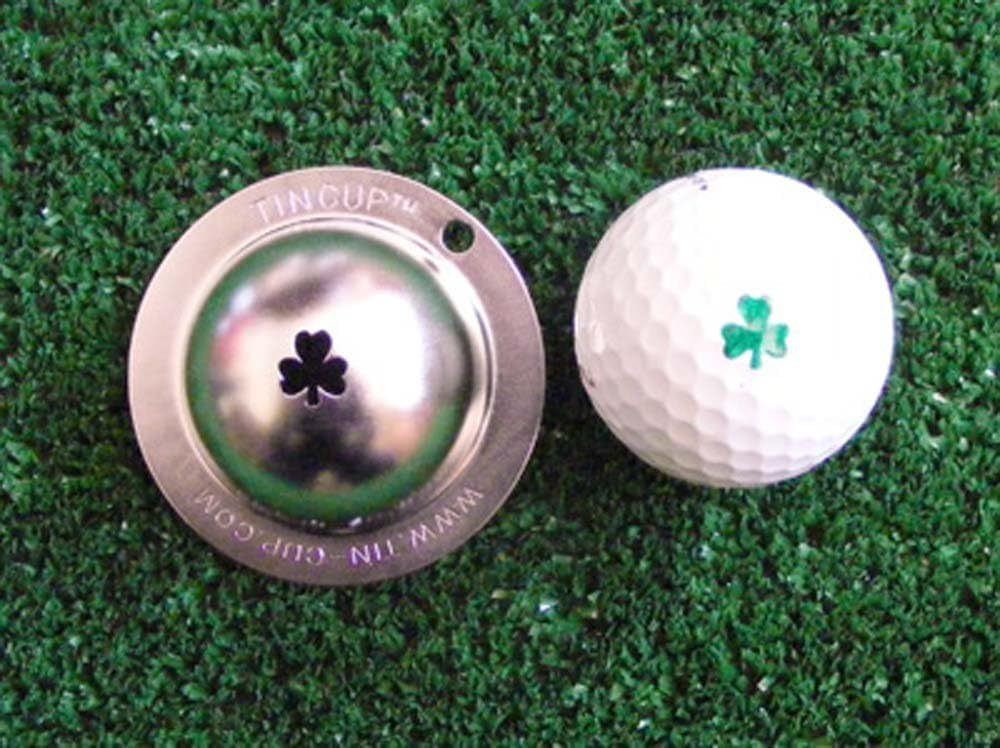Tin Cup Golf Ball Marking Stencil