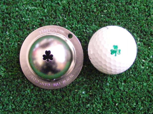 Tin Cup Golf Ball Marking Stencil