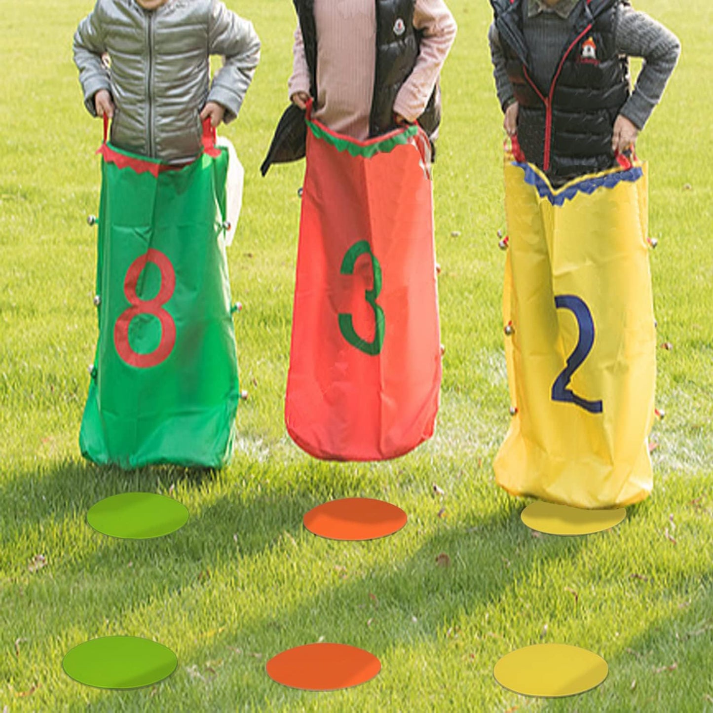 4inch & 9inch Poly Spot Markers for Agility Dot for Gym/PE Training, Dance, 6/12/24 Pcs Round Multiple Color & Size Rubber Non-Slip Spot Marker for Games, Floor Dots and Sport Activities