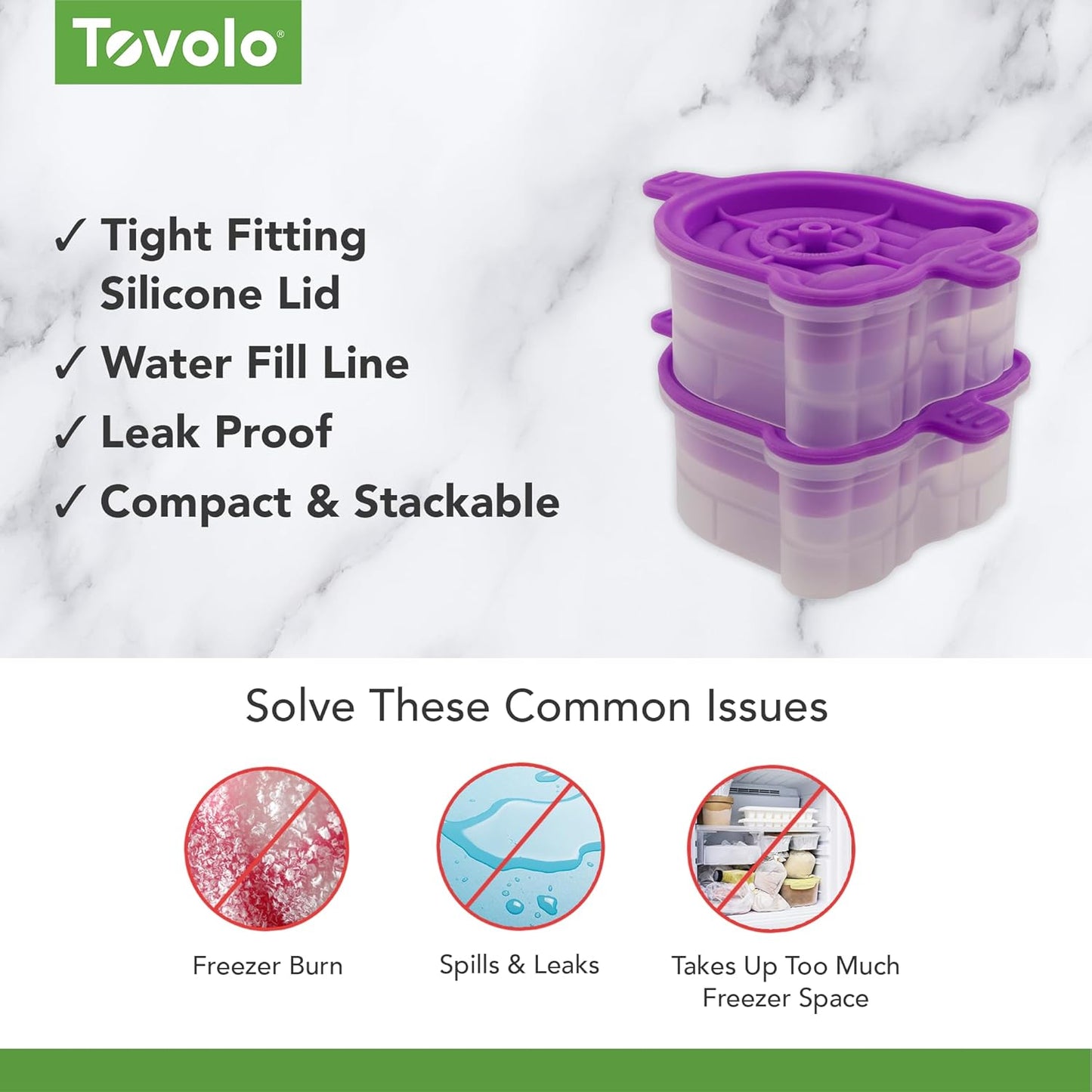 Tovolo Rainbow Shaped Ice Cubes Mold Pack of 2 Large Craft Ice Molds for Whiskey Bourbon Cocktails, Easy Fill No Leak Silicone Ice Molds Rainbow Gift for Adults Stackable Dishwasher Safe BPA Free