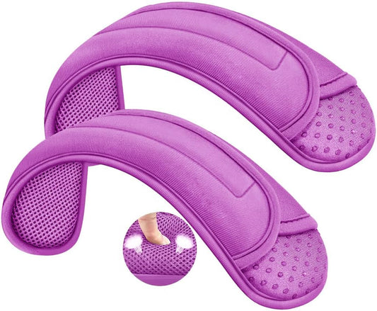 ZINZ 2-Pack Universal Shoulder Pad with Ultra Thick Cushion for Bag Luggage Bag Crossbody, Plus Long & Anti-Slip & Breathable,Purple