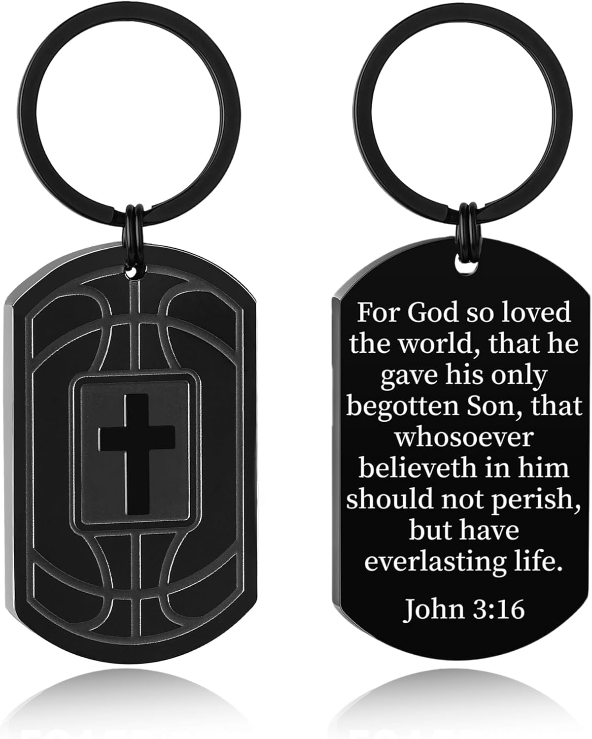 Football/Baseball/Soccer/Basketball Keychain for Men First Communion Baptism Confirmation Mens Gifts