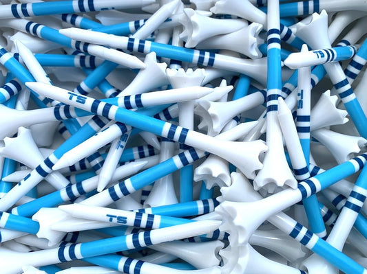 TRUESTRIKE Premium USA Golf Tees – 3¼" or 2¾" Durable Plastic Performance Tees (100 Pack) – Made in USA – Bulk Value Pack