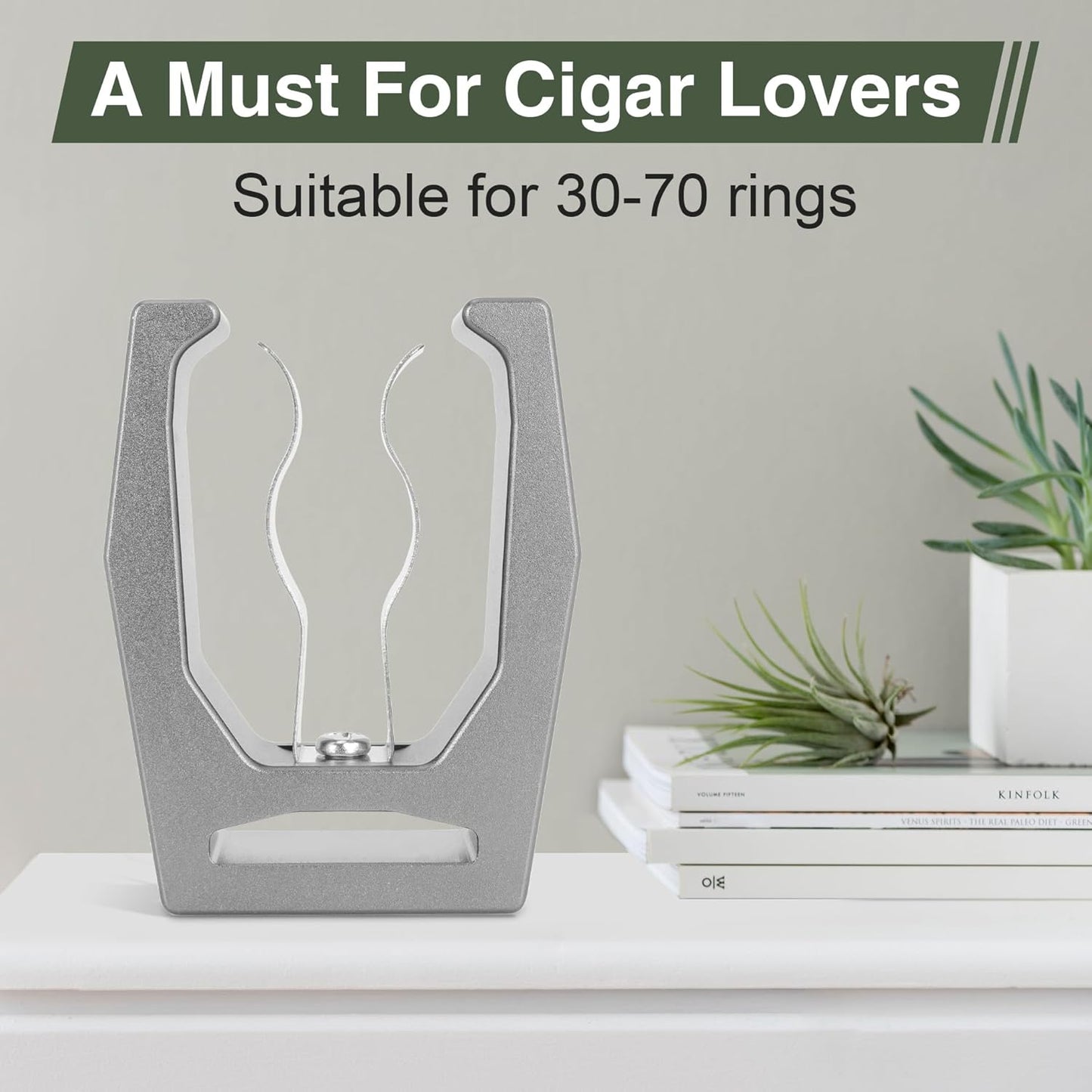 JIAYAN Magnetic Holder for Golf Cart Aluminum Alloy & Stainless Steel Clip Equip with Loop Strap Fit for Golfing, Fishing, Grilling, Camping Golf Accessory for Golf Lovers (Silver)