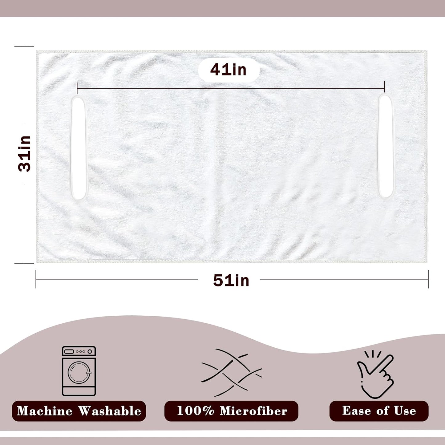 YOKYHOM Golf Cart Seat Covers, Premium Solid Color Golf Cart Seat Towel Blanket, 100% Microfiber, Soft and Comfortable, Fits EZGO, Club Car, and More 2-Seat Golf Carts, 51''x 31''