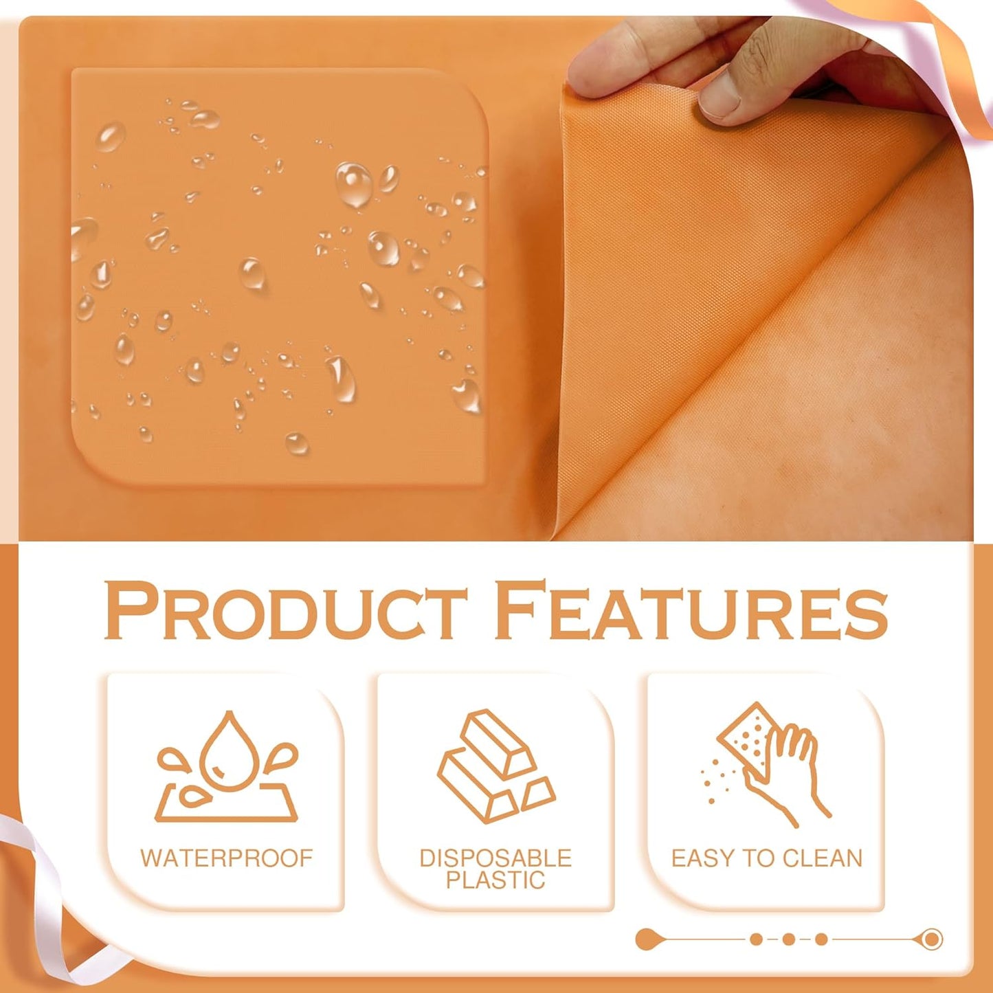 12 Pieces Pink & Orange Series Rectangle Tablecloth, 54x72" Solid Color Waterproof & Spillproof Disposable Plastic Table Cover, Durable Party Tablecloth for Dining, Buffet, Picnic, Outdoor Events