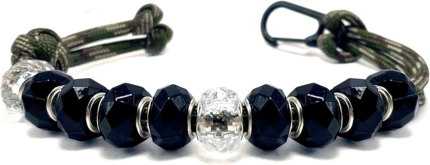 LAMIBEE Golf Beads Count Stroke Score Counter, Durable 550 lbs Paracord String with 10 Beads, Easy Scorekeeping, Hand-Braided with Clip