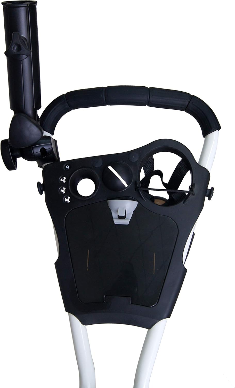 Golf Push Cart 3 Wheel with 360 Rotating Front Wheel, One Second to Open & Close, Lightweight Folding Golf Pull Cart with Foot Brake, Umbrella Holder, Cup Holder, & Storage Compartment