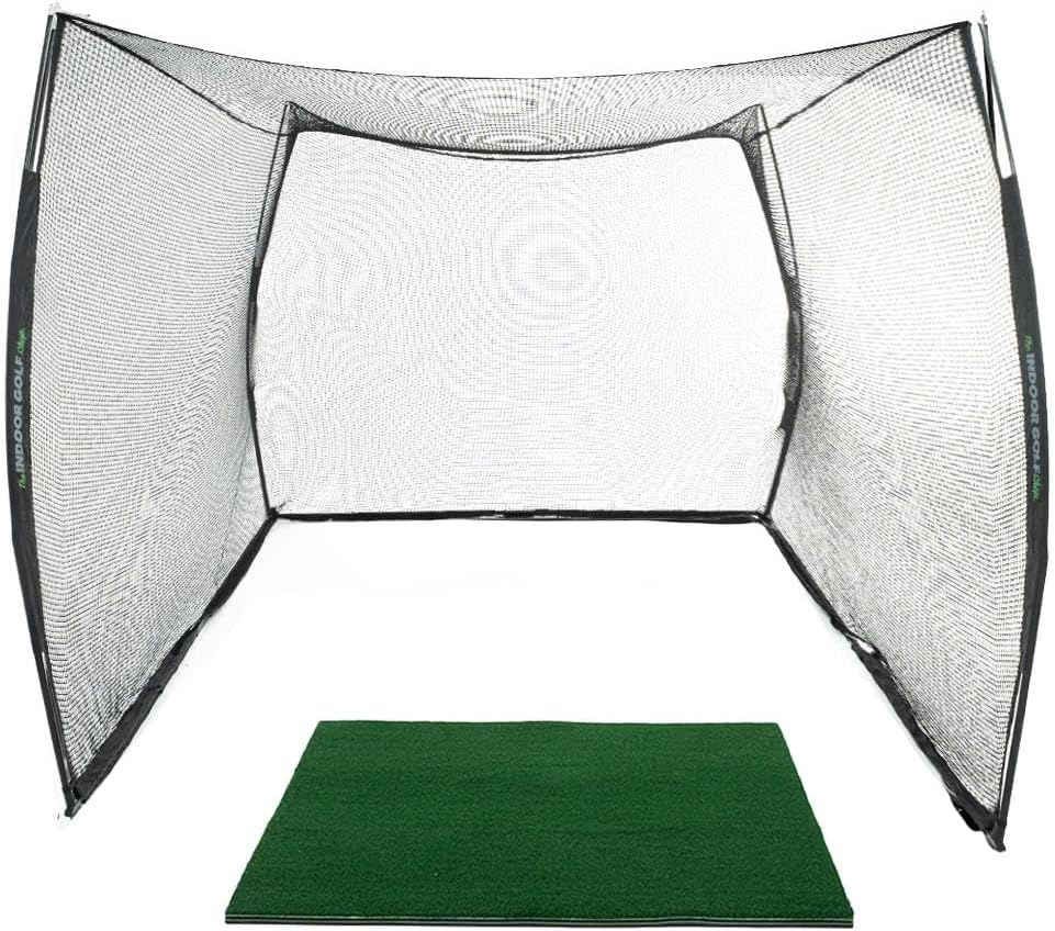 Hitting Net with Target Knotless Golf Net for Indoor and Outdoor Practice - Arrives Ready to Assemble and Use