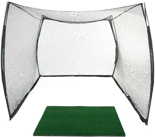 Hitting Net with Target Knotless Golf Net for Indoor and Outdoor Practice - Arrives Ready to Assemble and Use