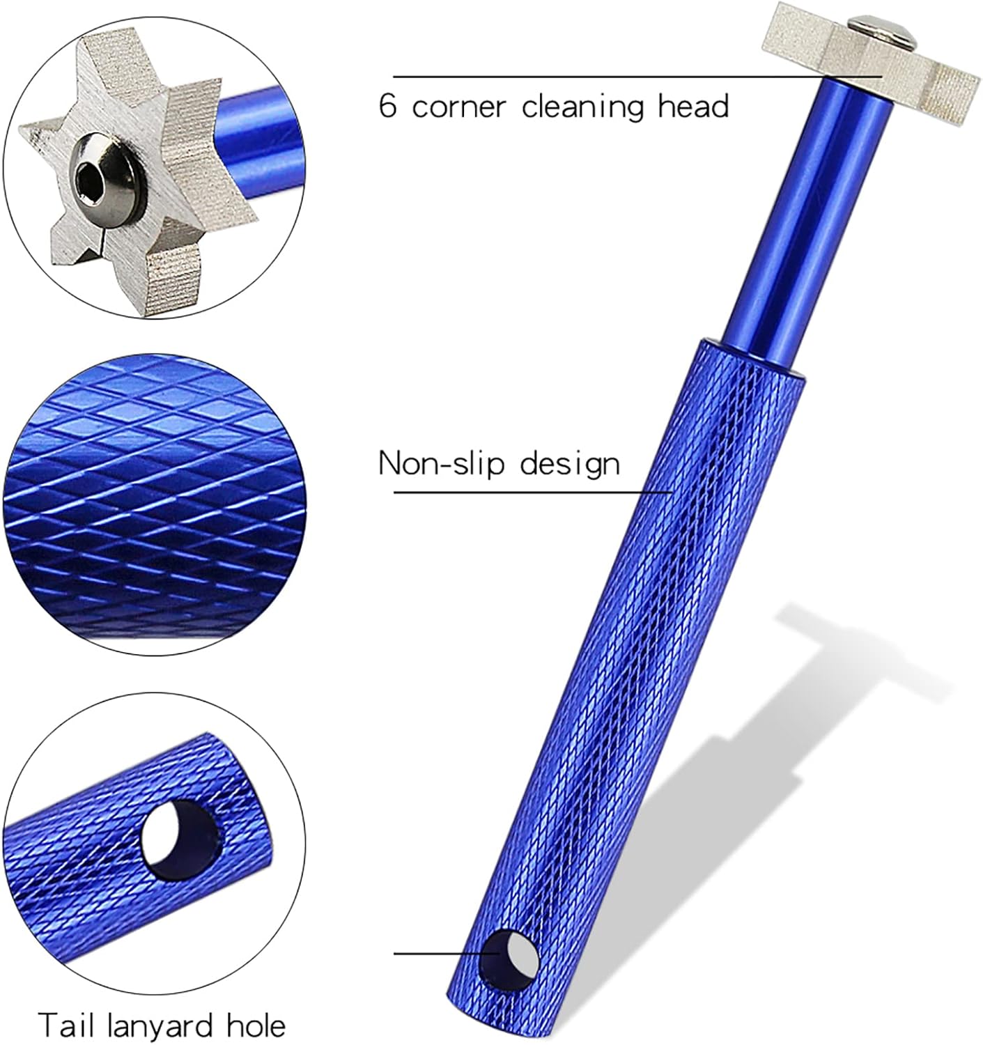 VIPMOON Golf Club Groove Sharpener Tool, Golf Brush and Groove Cleaner with Retractable Zip-line Aluminum Carabiner, Groove Sharpener Golf for Wedge & Irons, U & V-Grooves, Golf Accessories for Men