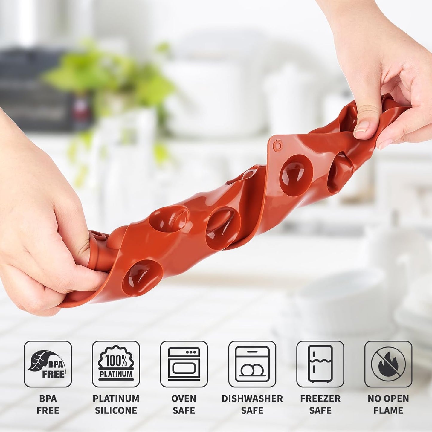 3 Pack Semi Sphere Silicone Molds, 1.1/1.5/2.6 Inch Hot Chocolate Bombs Mold Half Sphere Silicone Baking Mold for Chocolate, Cake, Jelly, Dome Mousse