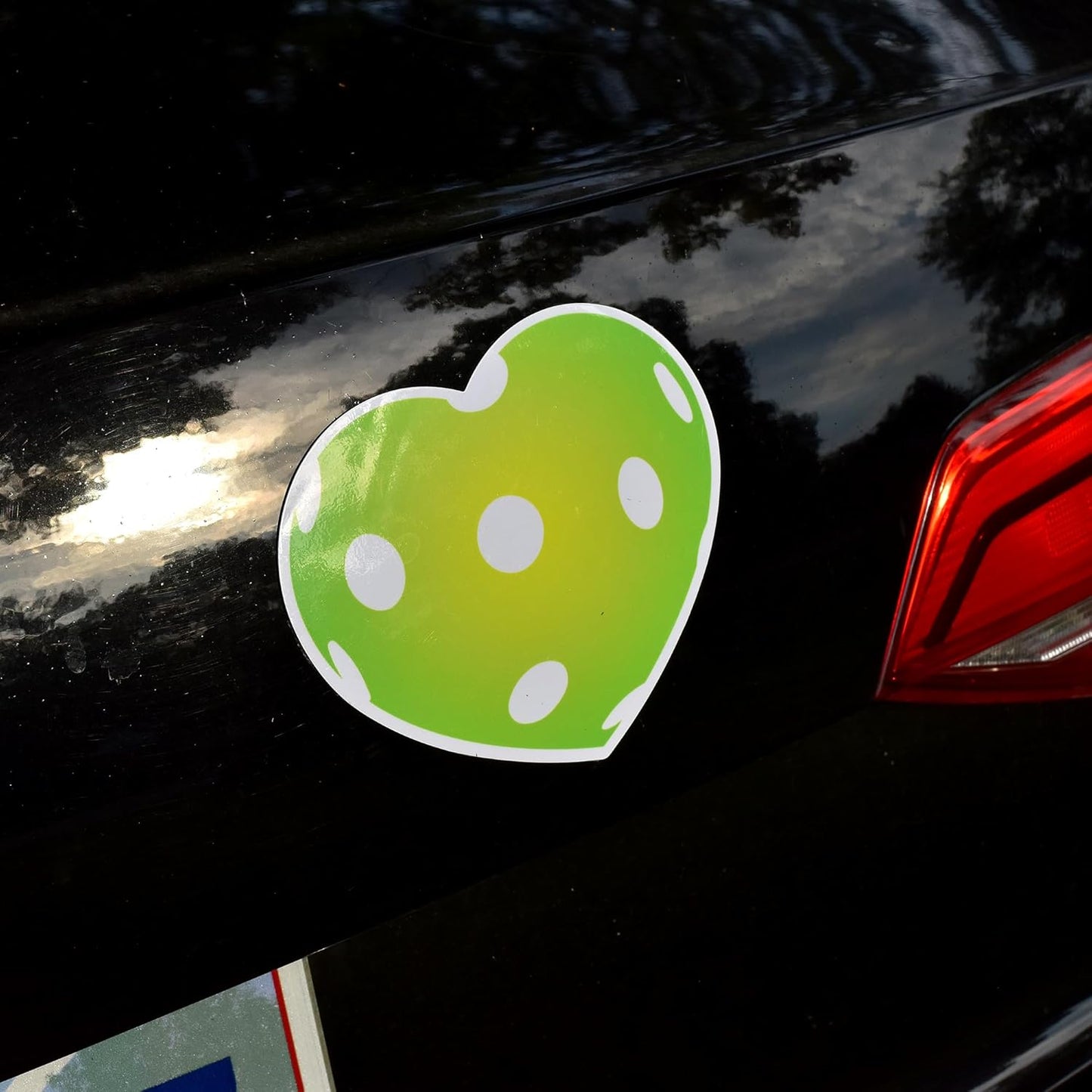 Tennis, Pickleball & Golf Decorative Magnets – Fun Sport-Themed Fridge Magnets, Locker Magnets, Car Magnets, Office Décor – Tennis Ball, Pickleball, Golf Ball & Heart Designs (Green Pickleball Heart)