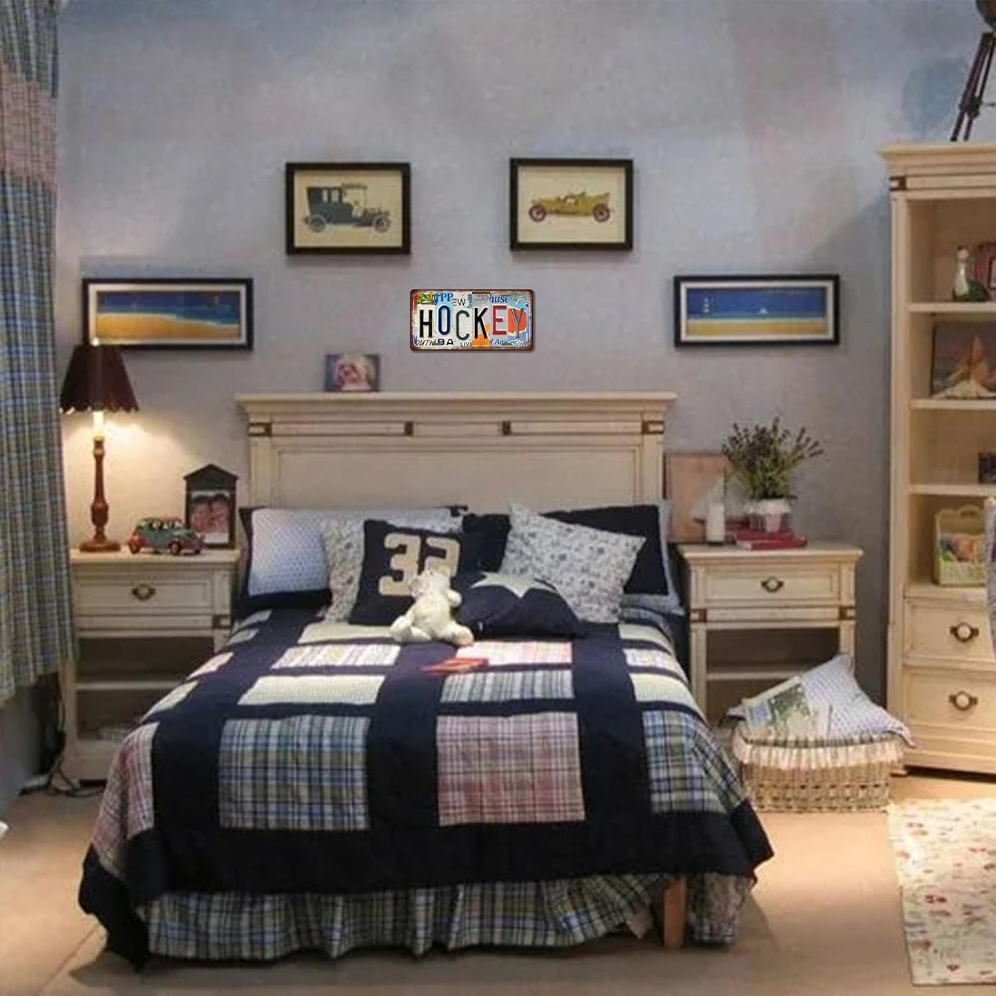 Vintage Sport Metal Tin Sign Bowling License Plate Wall Decor for Home Cafe Bar Pub 12 x 6 Inches