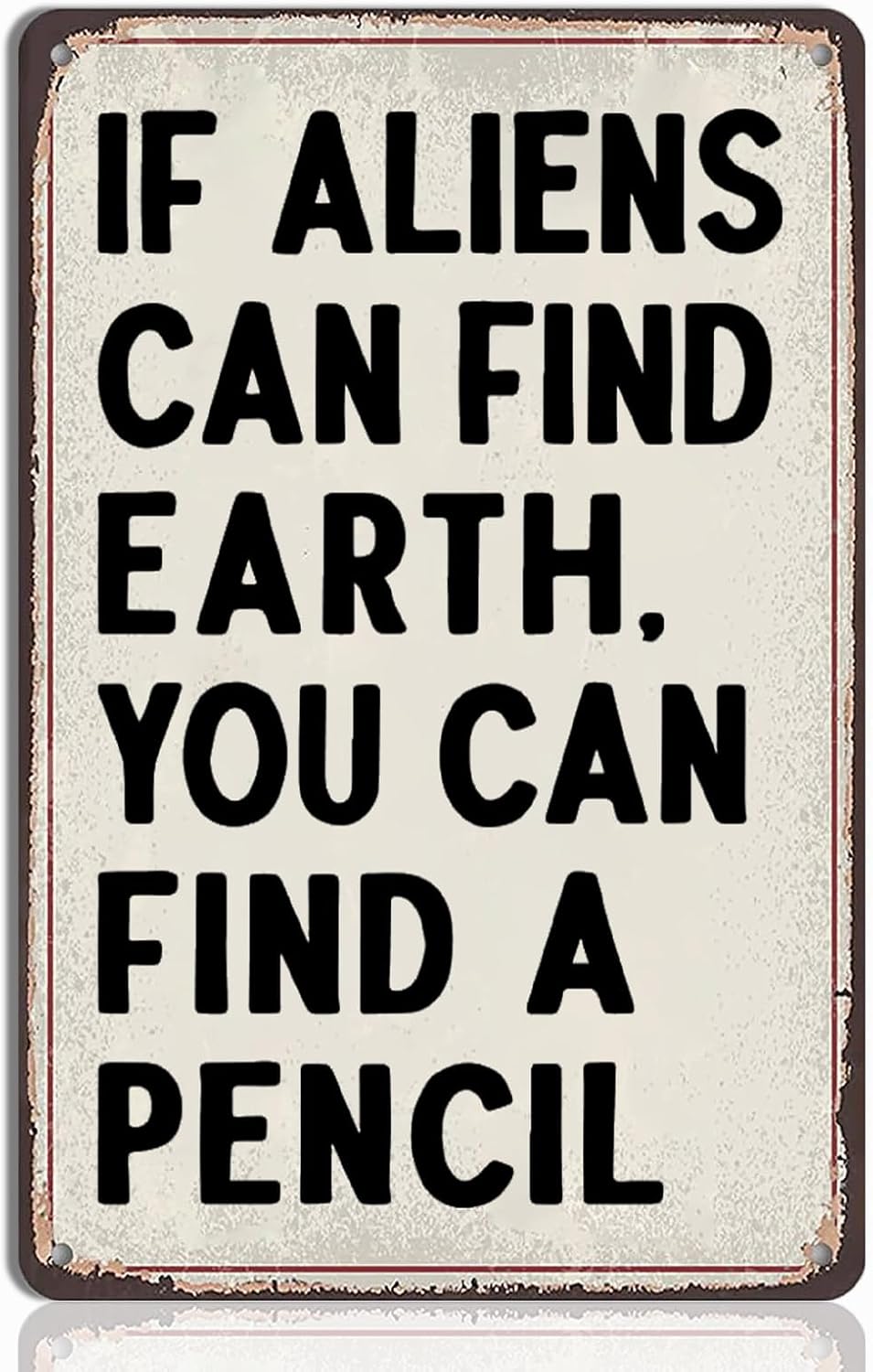 Funny Math Teacher Gifts Tin Sign - Math Classroom Wall Art, Retro Posters for High School and Middle School, Math Teacher Sign, Classroom Must Haves, 8x12 Inch