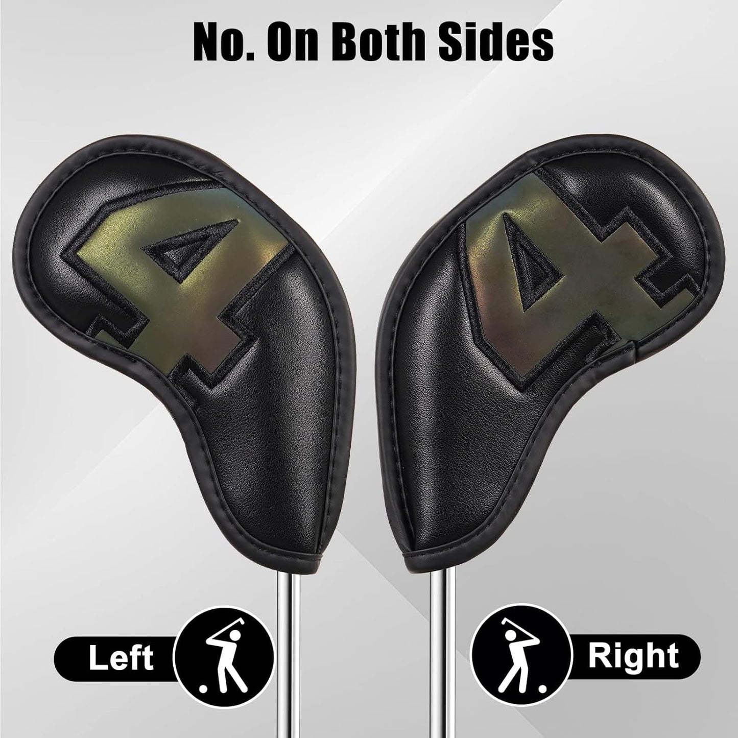 Craftsman Golf Magnetic Iron Headcovers Protective Cover with Large No. Available for Customize Name