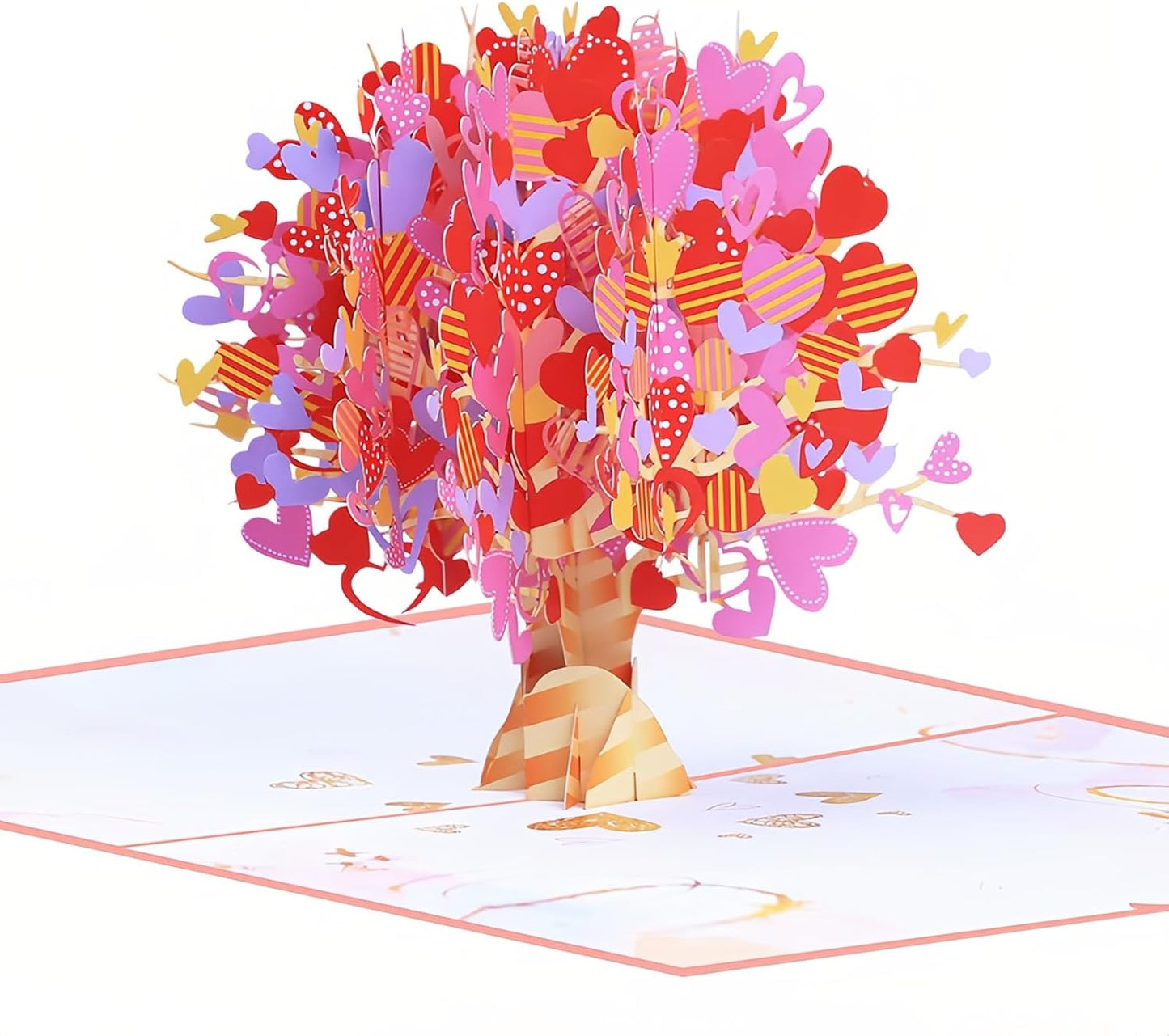 3D Pop Up Cards,Valentines Day Greeting Cards for Women,Gifts Cards for Kids School Heart Card with Envelope for Mother's Day Thinking of You Card for Wife,Girlfriend,Friends(Heart tree card)