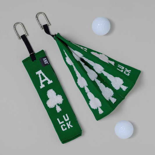 ANDGOLF Pleats Ball Towel, Use to Wash My Ball and Club, Best Choice for Golf Gifts, Embroidered Golf Towels, Clip for Bags/Pants/Skirts, Durable Elastic Band, Colorful Fashion Golf Item