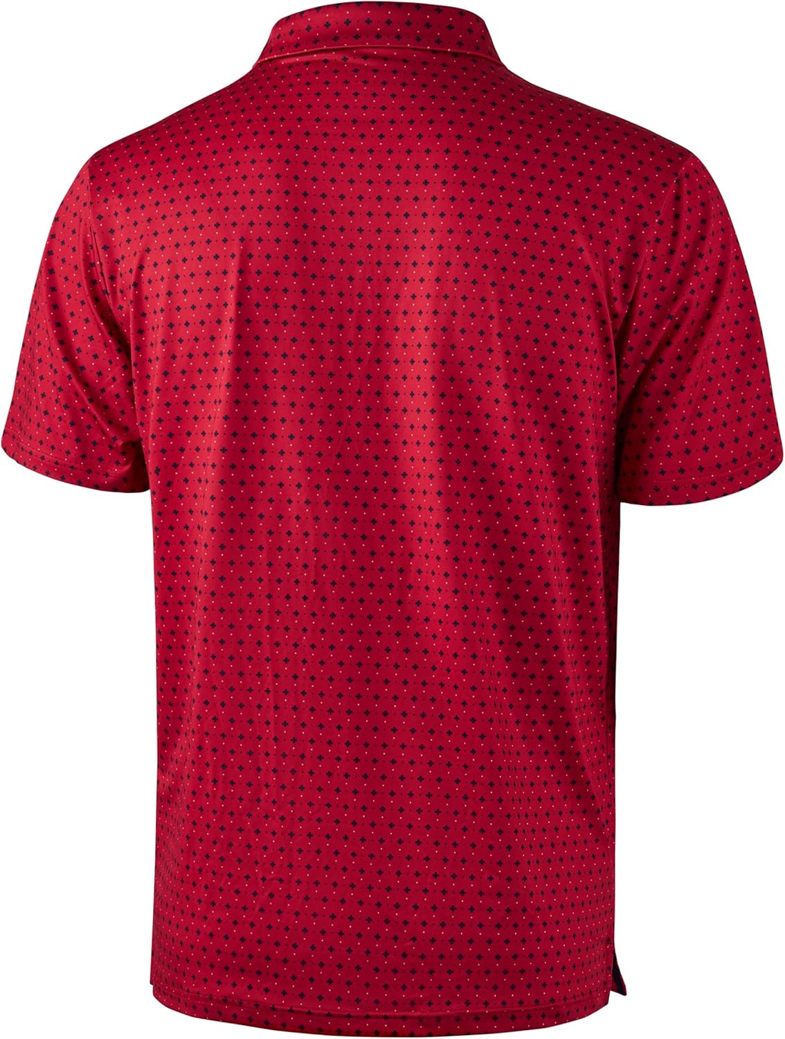 Obla Mens Golf Polo Shirts Short Sleeve Dry Fit Performance Moisture Wicking Casual Print Collared Golf Shirts for Men