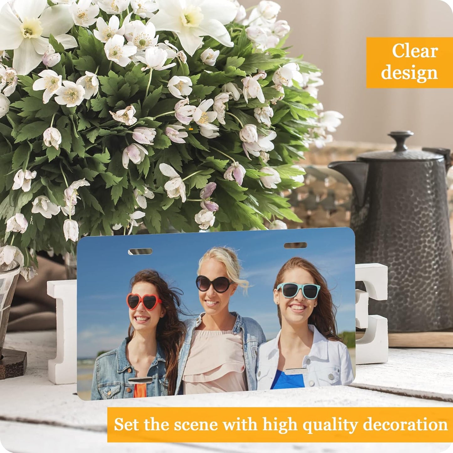 Custom License Plate Personalized License Plates for Front of Car Customized Your Text Image Photo Logo License Plate Car Tag Suitable for Truck Bar Cafe Door Plate Auto Accessories 6 x 12 Inch