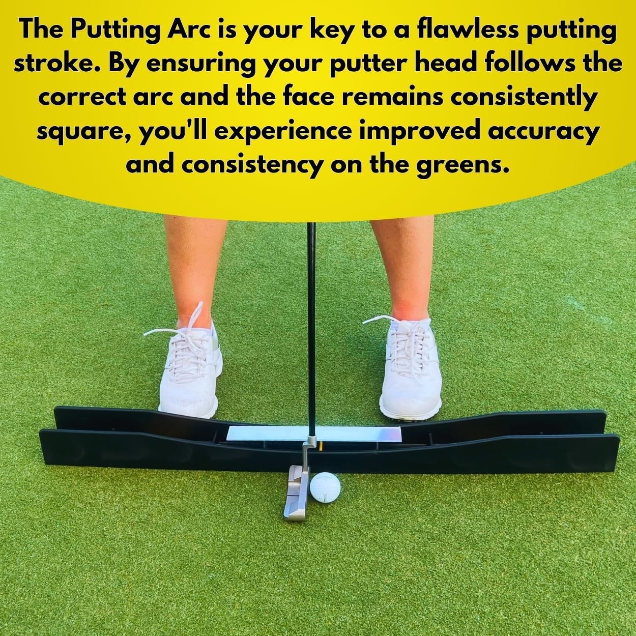 The Putting Arc - MS3D Model - Golf Training Aid Used to Perfect Your Putting and Reduce Your Score! - Practice and Master Your Putting Fundamentals! - Midnight Black - Proudly Made in The USA