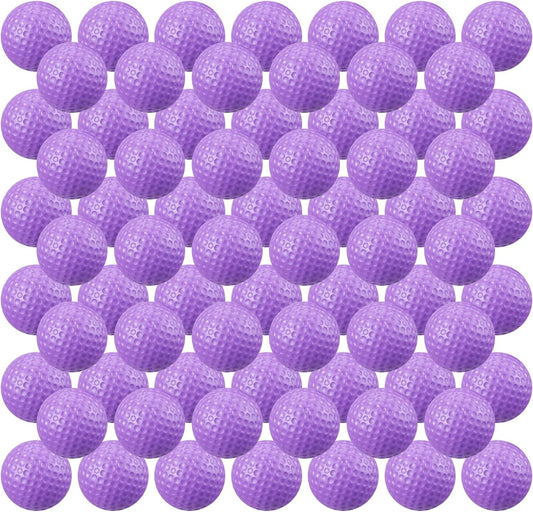 Junkin 80 Pcs Foam Golf Balls Rubber Practice Balls Realistic Feel and Flight Sport Training for Indoor or Outdoor Backyard Golf Training