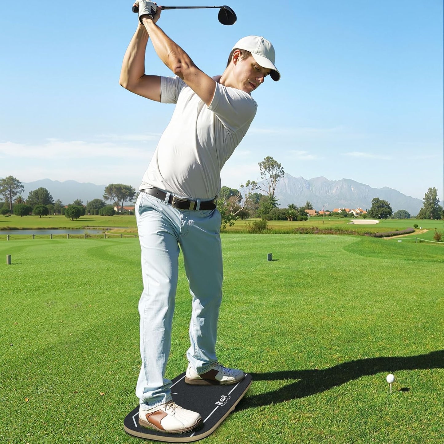 Rocalt Golf Pressure Plate, Golf speed trainer for Indoor Practice, Golf Training Aid &Golf Weight Shift Balance Board for Chipping and Hitting, Improving Strength & keep Tempo