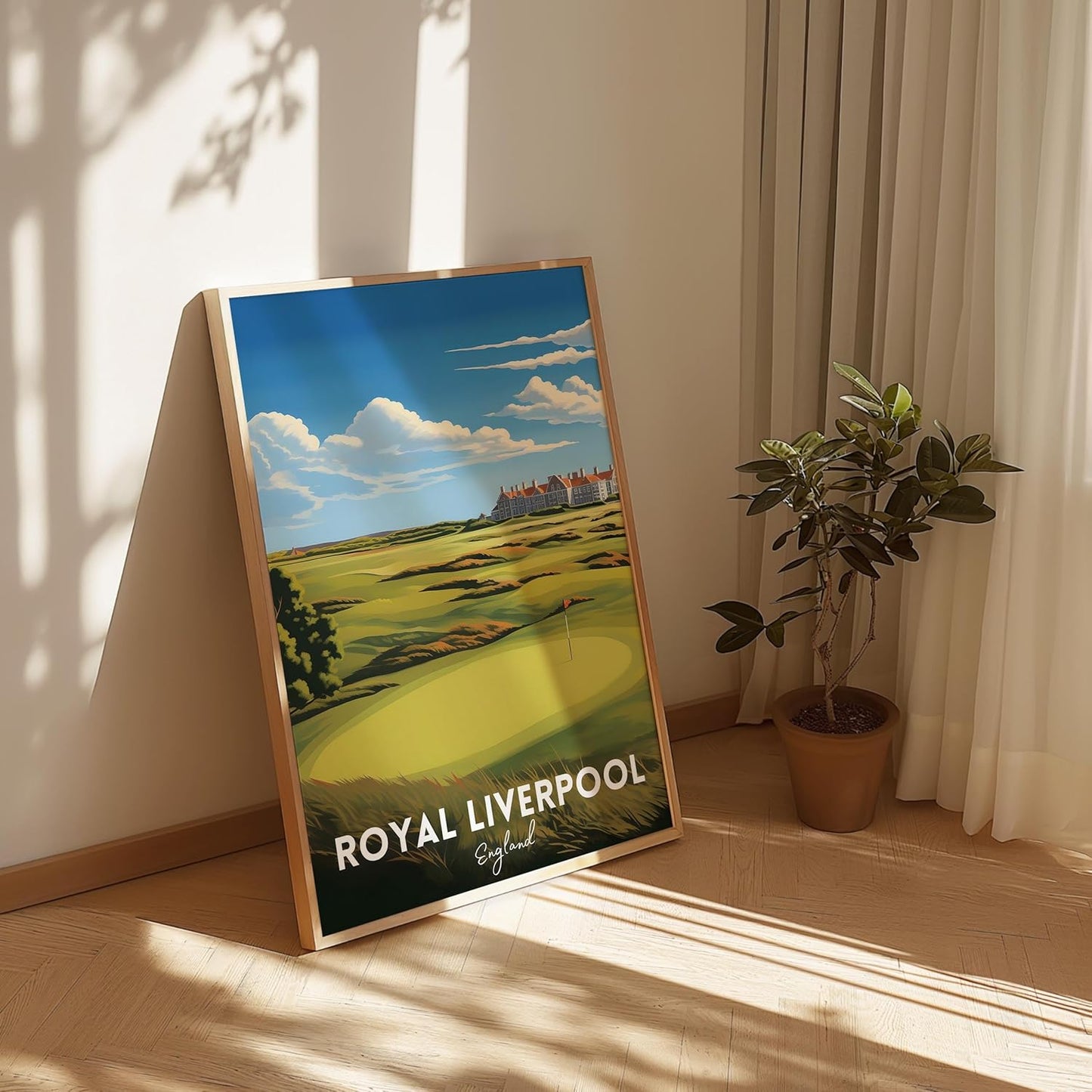 Golf Course Premium Giclee Fine Art Prints - Augusta, Pebble Beach, Pinehurst, Golf Course Posters, Golf Wall Art, Aesthetic Poster for Home Office Decor, Ready to Frame