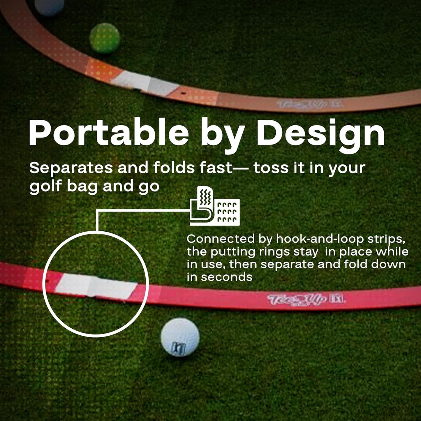 PGA Tour Golf Practice Aids by Golfgen: Premium Chipping Nets, Putting Rings, & Targets, Indoor & Outdoor Training, Improve Accuracy & Control, Master Putting and Chipping, Portable for On The Go