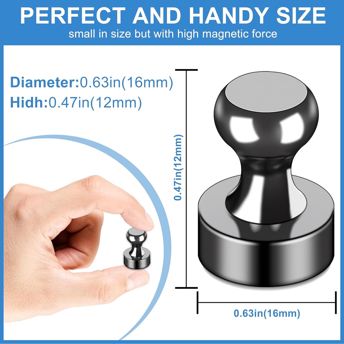 LOVIMAG Fridge Magnets 16Pcs Refrigerator Whiteboard Small Strong Magnet Classroom Kitchen Accessories Decorative Locker Set Decor Must Haves Office Calendar Refrigerador Magnetic Cute Crafts