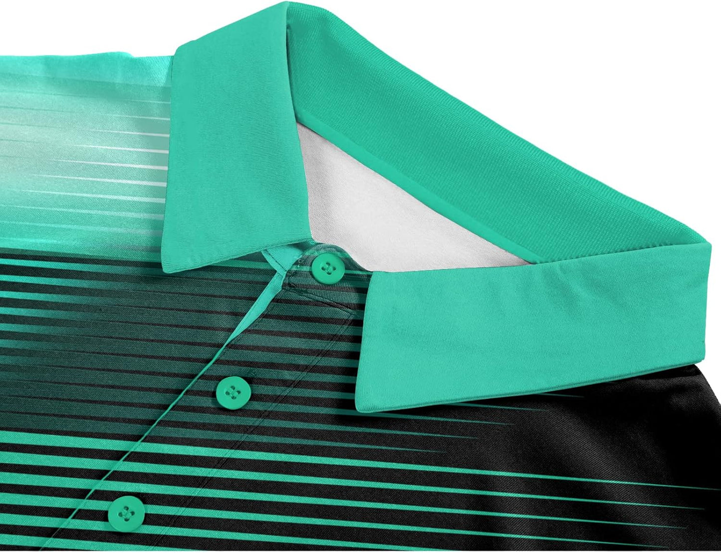 SCODI Mens Golf Shirt Moisture Wicking Performance Sport Short Sleeve Print Golf Polo Shirts for Men