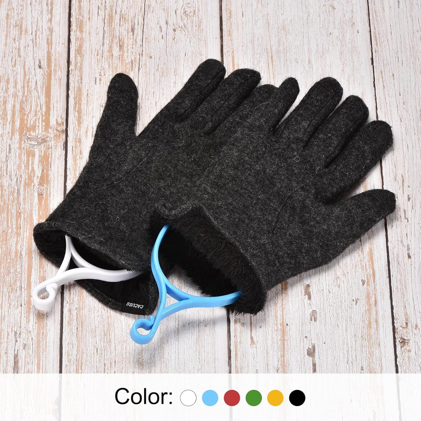 PATIKIL Golf Gloves Stretcher, 4 Pack Plastic Keeper Support Rack Holder Dryer Hanger Frame for Sports Gloves Maintenance, White