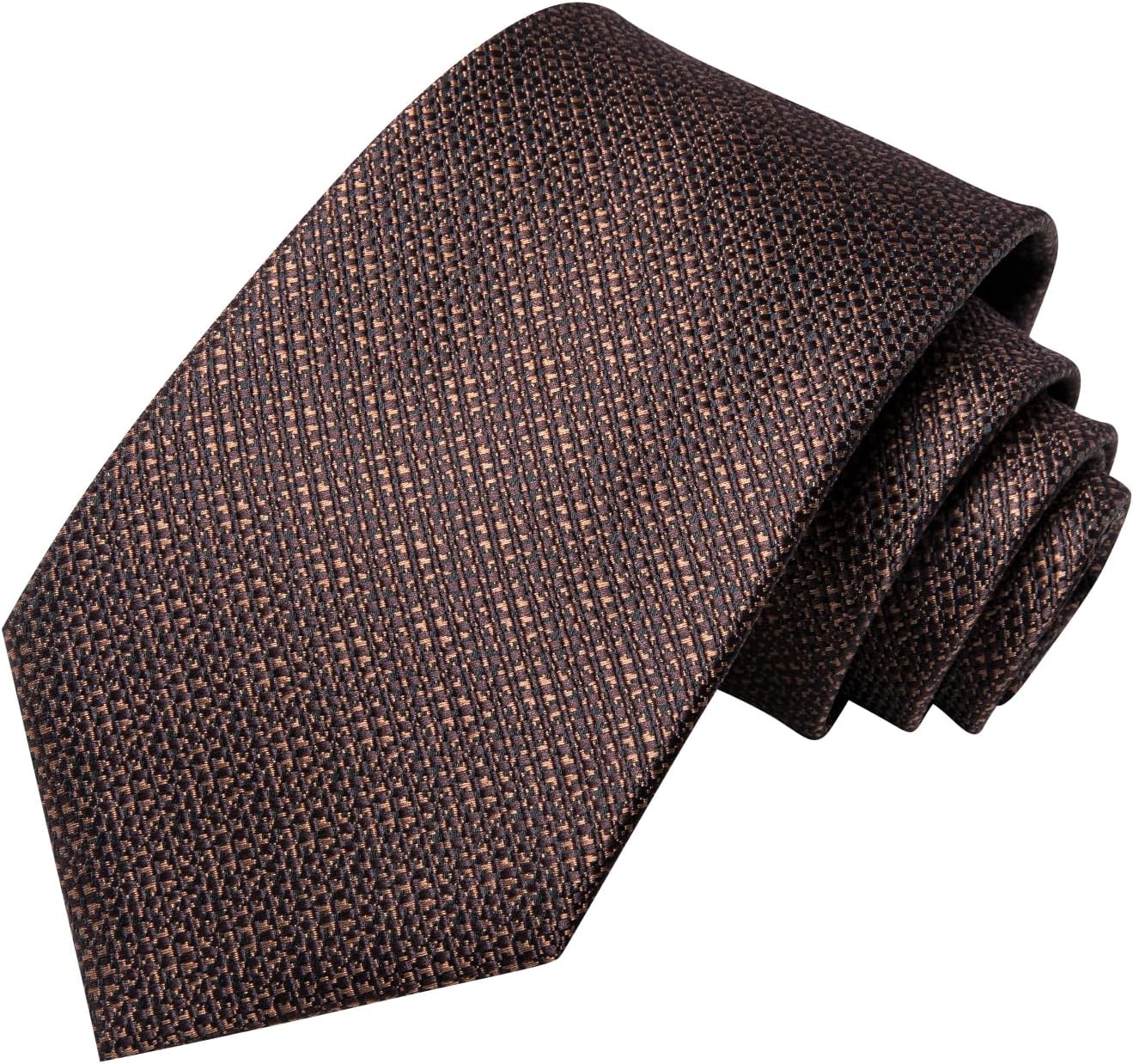 Dubulle Mens Paisley Striped Tie WOVEN Necktie for Men and Handkerchief Cufflinks Set Wedding Formal Business