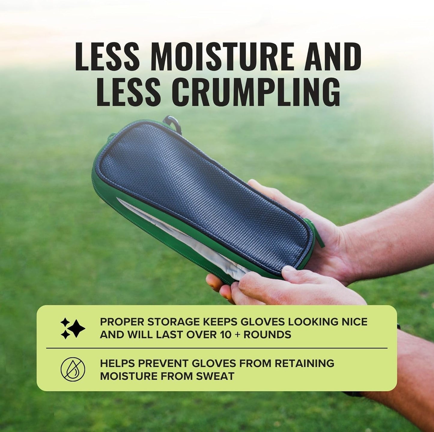 Stripebird - Original Performance Golf Glove Holder - Protect and Keep Gloves Dry - Moisture Free Storage Organizer Case