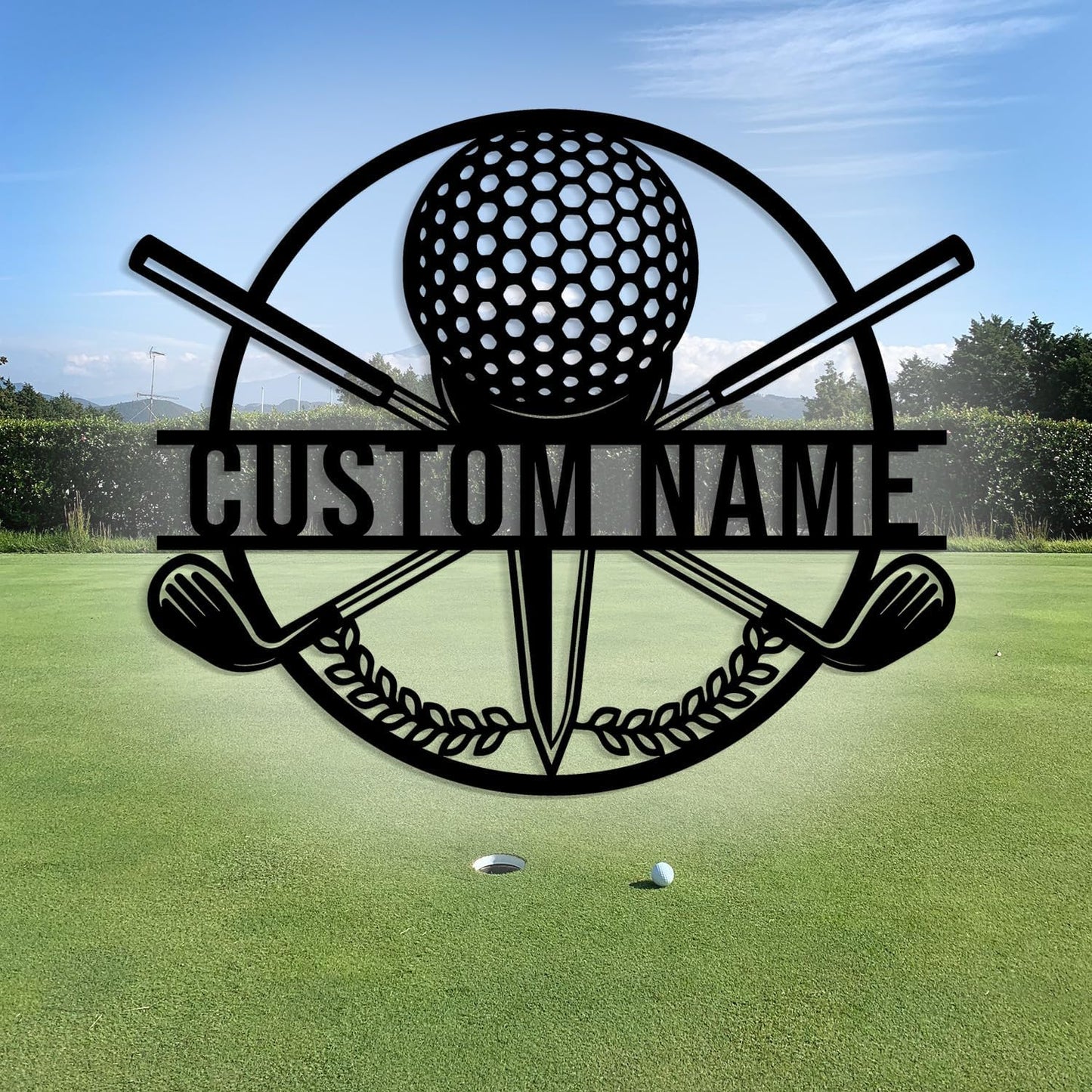 Custom Golf Metal Signs, Personalized Signage Wall Art Decor, Golfer Name Signs, Golf Metal Home Decor, Golf Club Signs (Style-3)