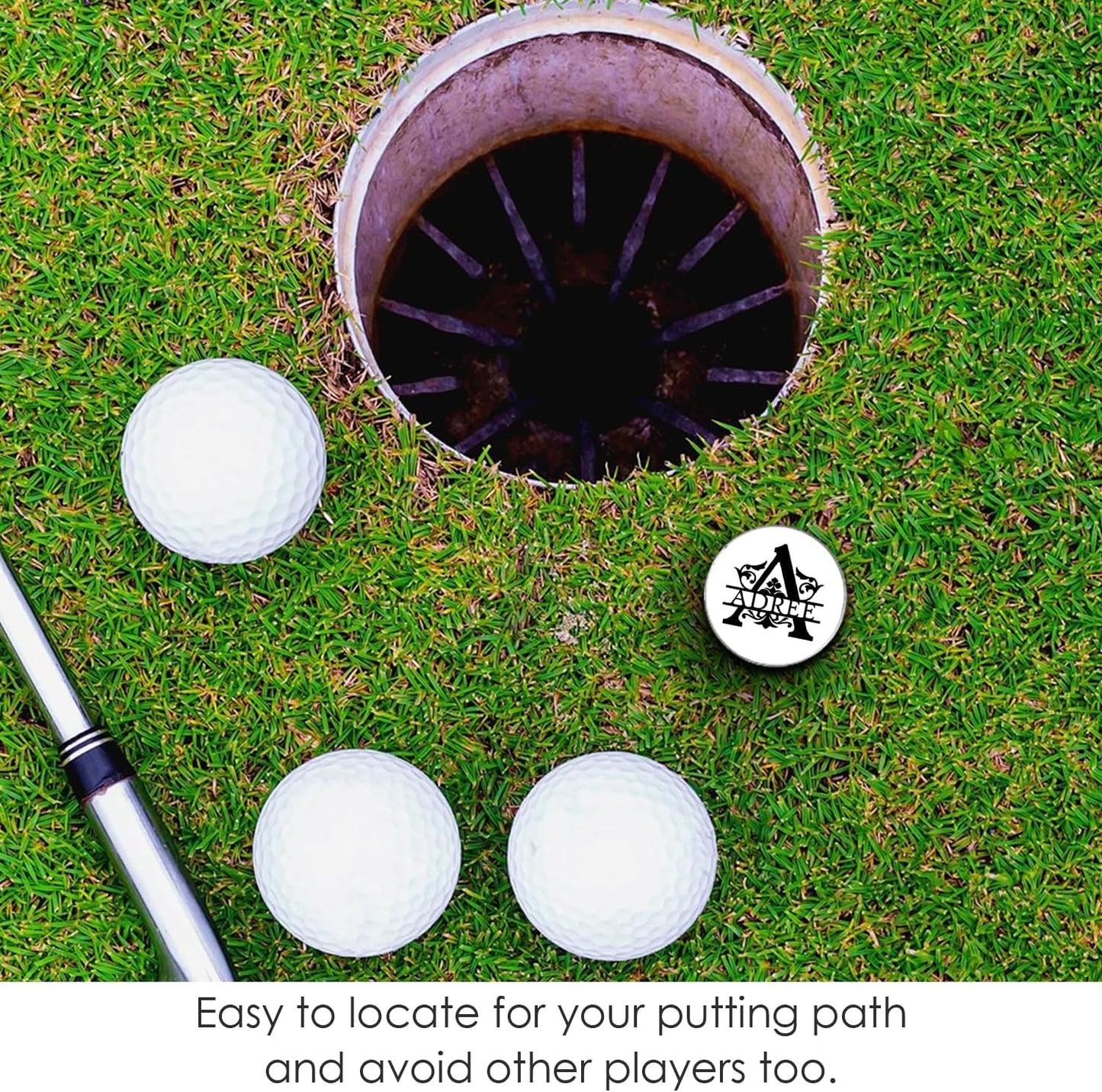 Personalized Golf Ball Markers with Hat Clip