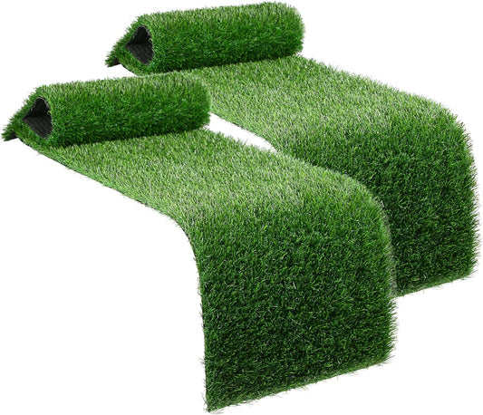 XLX TURF 12"x36" Faux Grass Table Runner 2 Pack Christmas Football Birthday Party Decorations Green Table Centerpiece Artificial Turf for Golf Theme Wedding Baby Shower, DIY Crafts