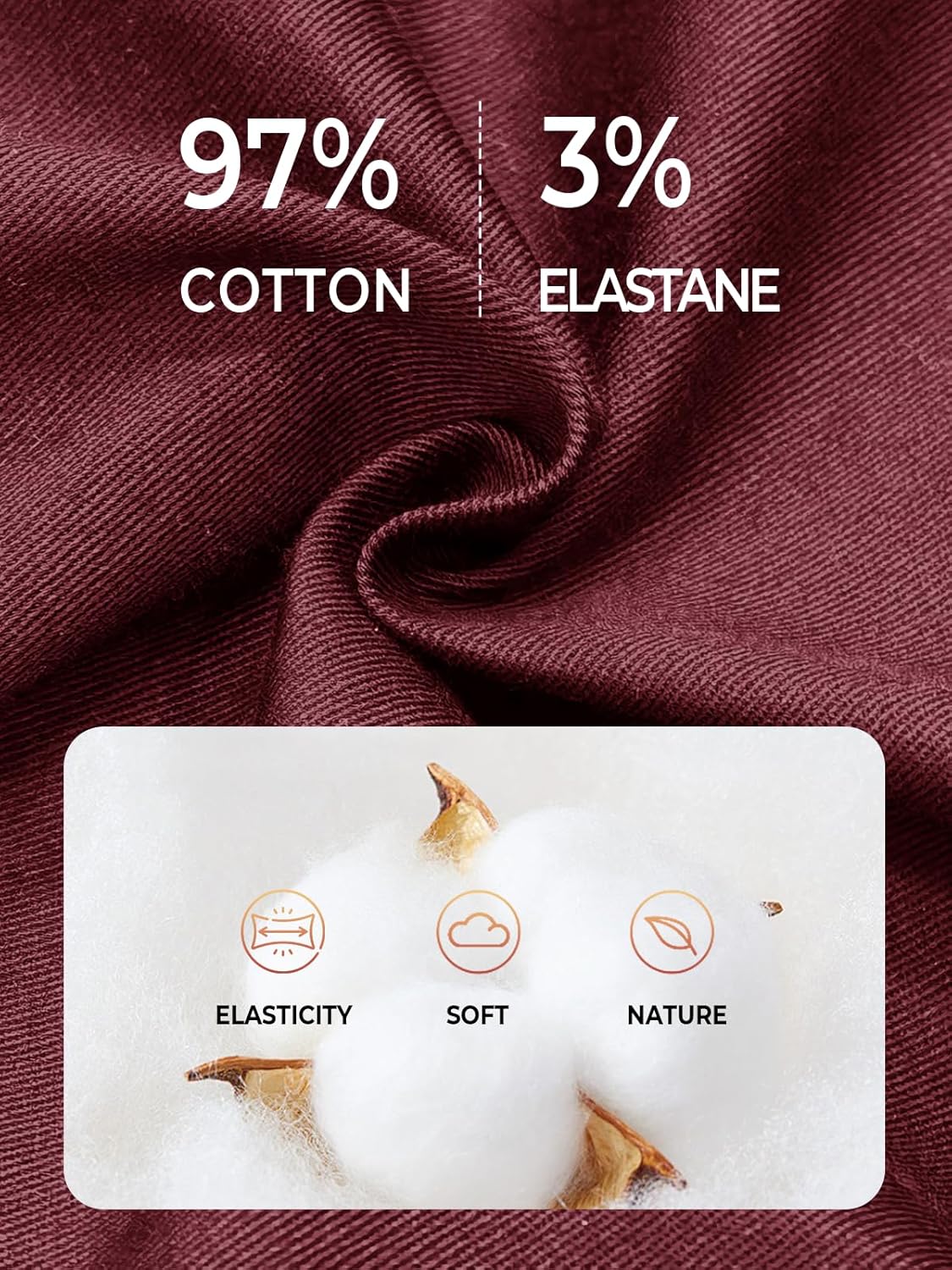 NORTHYARD Mens Casual Shorts-Cotton 9" Golf Hiking Drawstring Elastic Waist Work Shorts with Zipper Pockets