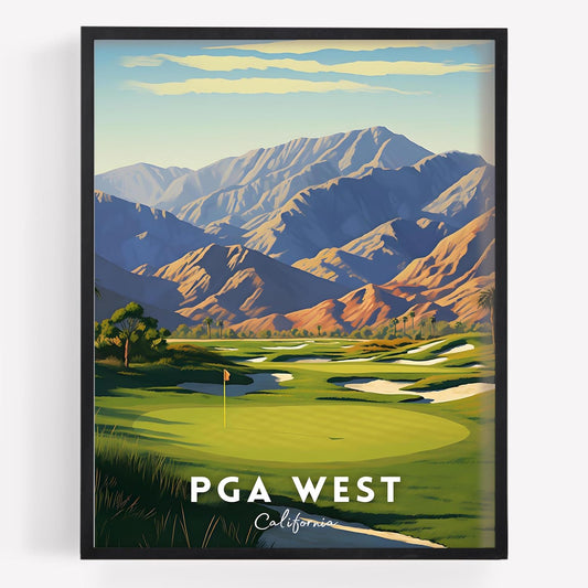 Golf Course Premium Giclee Fine Art Prints - Augusta, Pebble Beach, Pinehurst, Golf Course Posters, Golf Wall Art, Aesthetic Poster for Home Office Decor, Ready to Frame