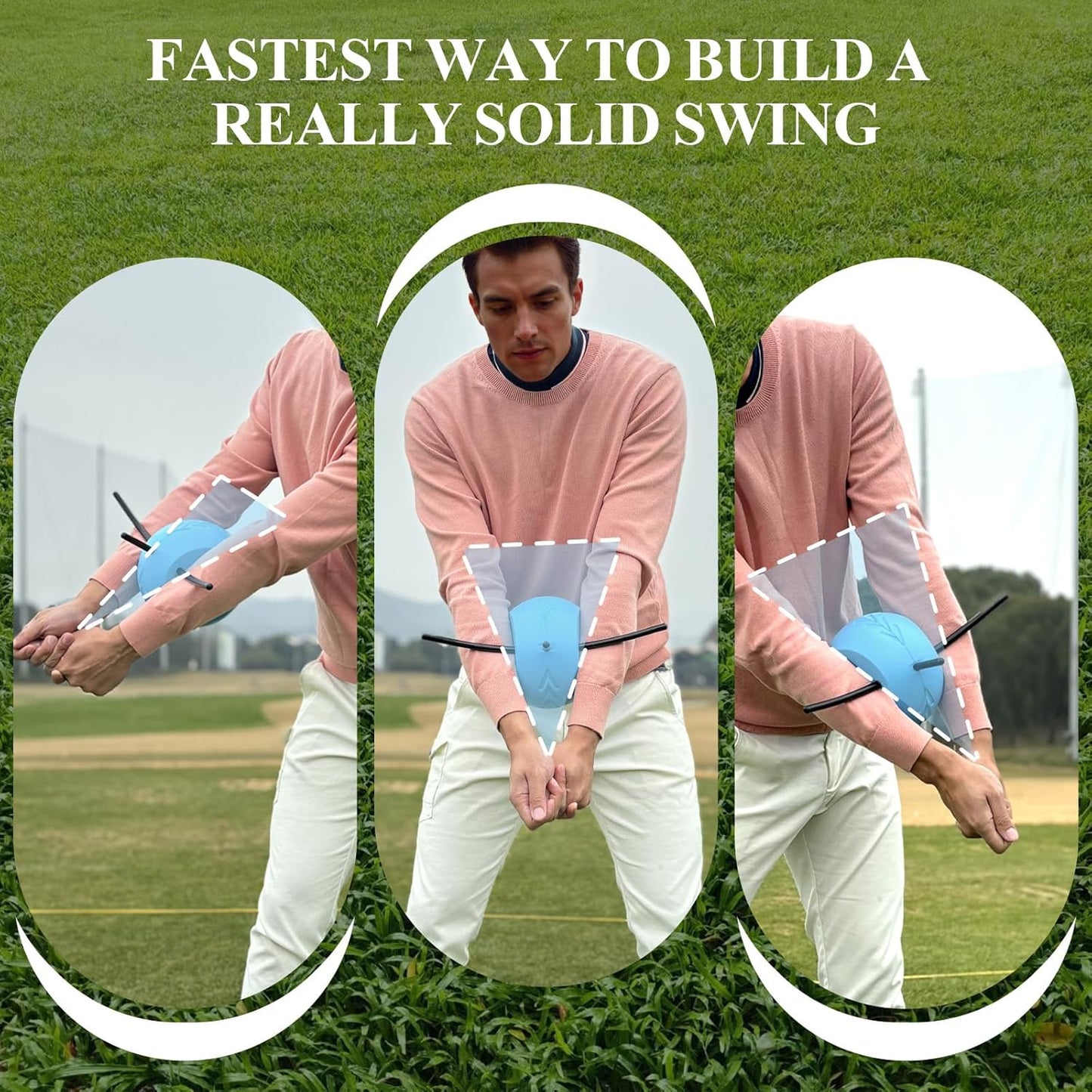 The Connector Golf Training Aid, Golf Swing Trainer for Posture Correction Practice, Golf Swing Training Aid