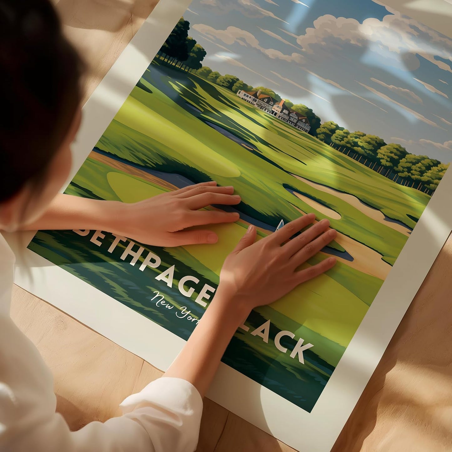 Golf Course 12 Piece Wall Collage Set, Premium Giclee Fine Art Prints - Augusta, Oakmont, Pinehurst, Golf Course Posters, Golf Wall Art, Aesthetic Poster for Home Office Decor, Ready to Frame