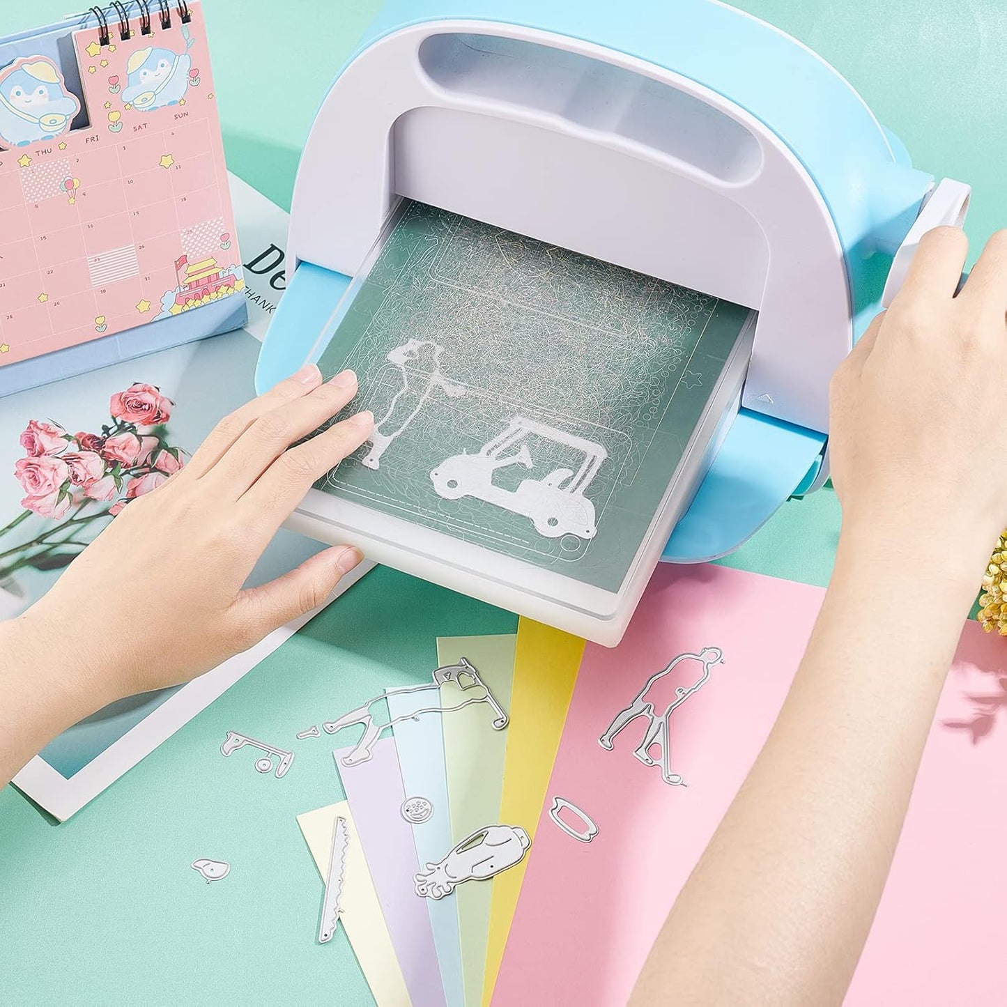 GLOBLELAND Golf Cutting Dies Golf Man Cut Die for DIY Scrapbooking Sports Die Cuts for Cards Making Album Envelope Decoration