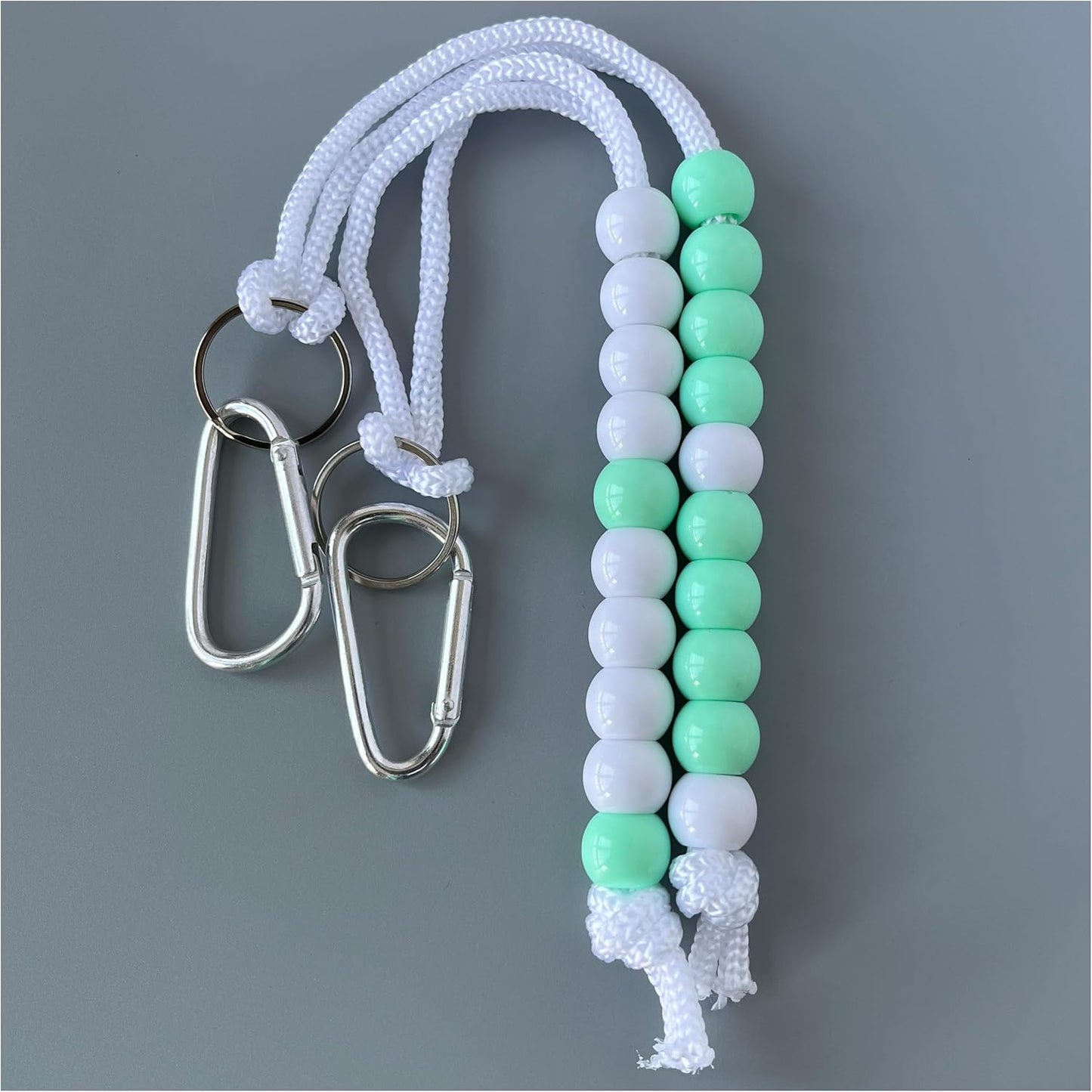 Golf Beads Score Counter, Golf Beads Counter, Golf Beads Count Stroke Score Counter, Golf Rhinestone Bead Score Counter (2 Pcs Green)