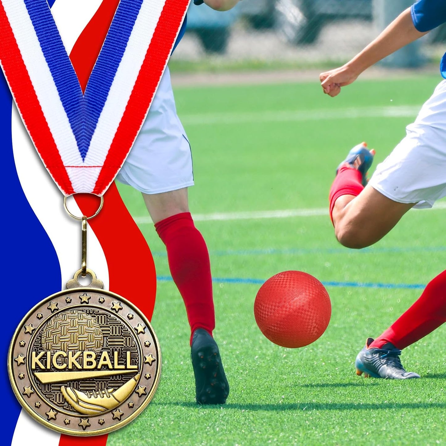 Remuuly 30 Pcs Gold Medals Bulk 2'' Basketball Soccer Baseball Volleyball Football Lacrosse Kickball Cheer Bowling Trophy Medals for Awards for Sports Participation Winner Gift