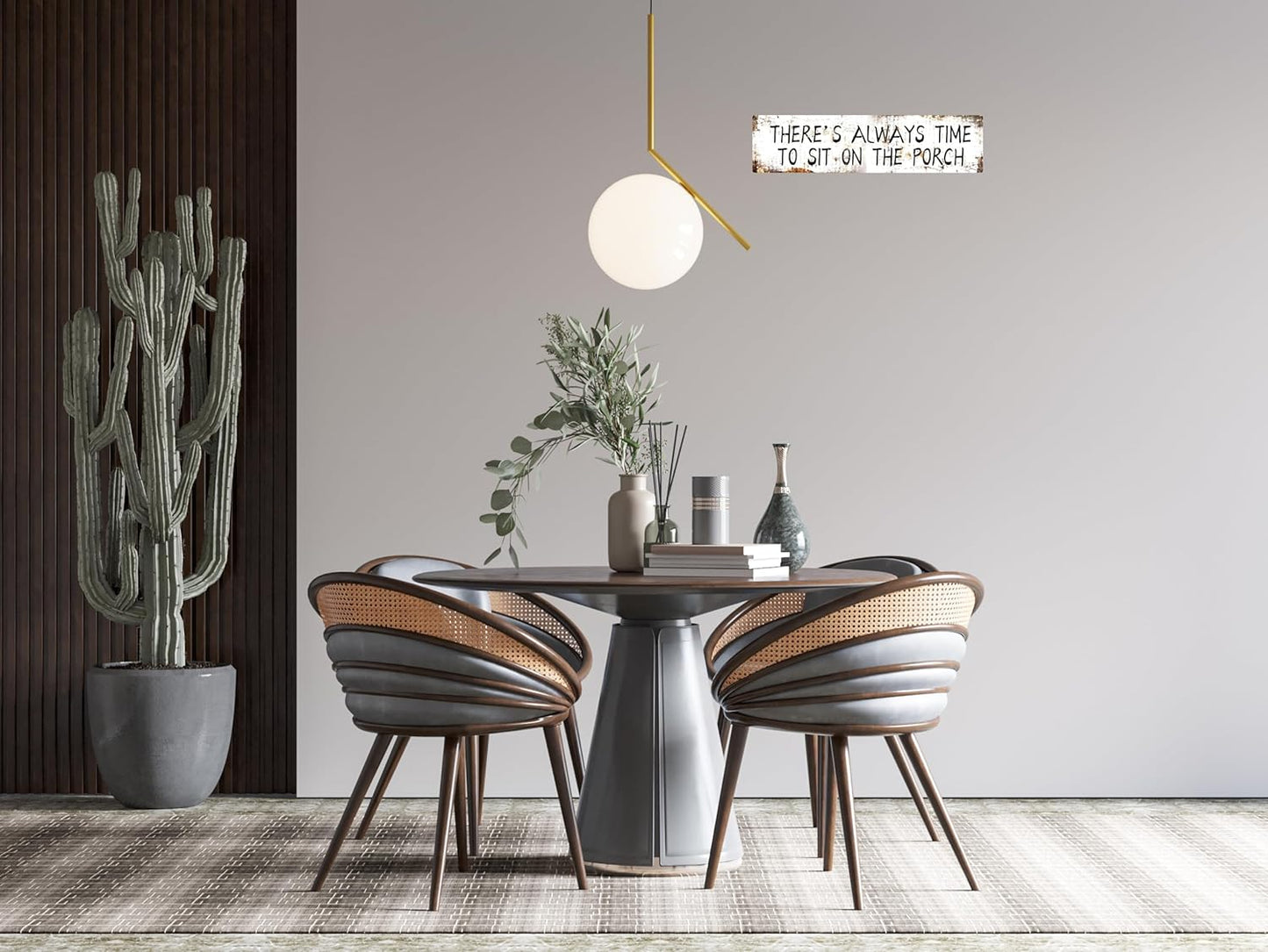 AWISZZZ Vintage Metal Tin Sign Retro Theres Always Time To Sit On The Porch Signs Stylish Wall Art Plaques for Home Decor Bathroom Kitchen House and Gothic Wall Decor or as a Unique Poster 16x4 in