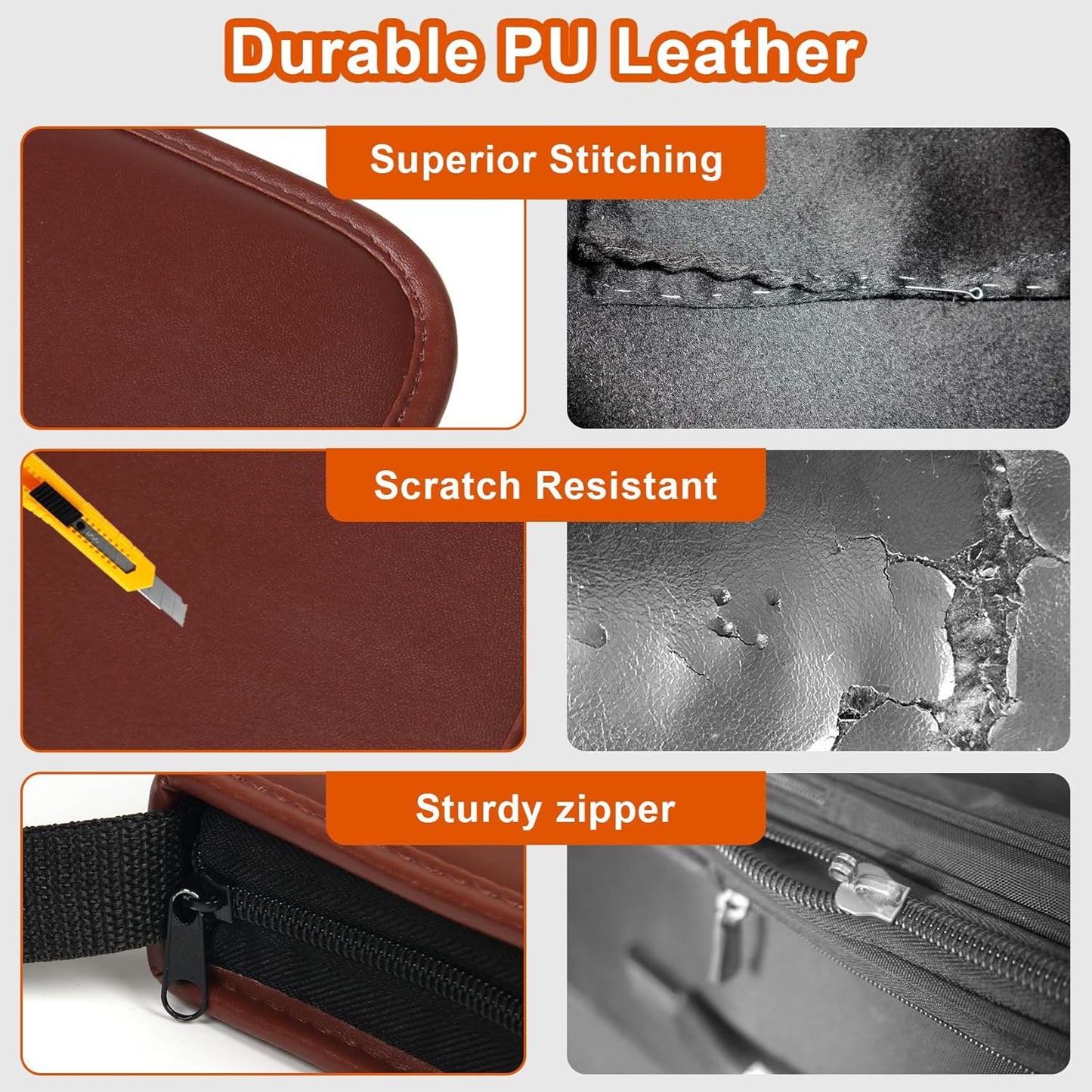 Golf Accessories Kit, Golf Stuff Set with Leather Case, Golf Balls, Golf Tees, Golf Brushes, Rangefinder, Scorer, Ball Marker, Golf Clips, Golf Divot Tool, Golf Gifts for Men Women Golfers