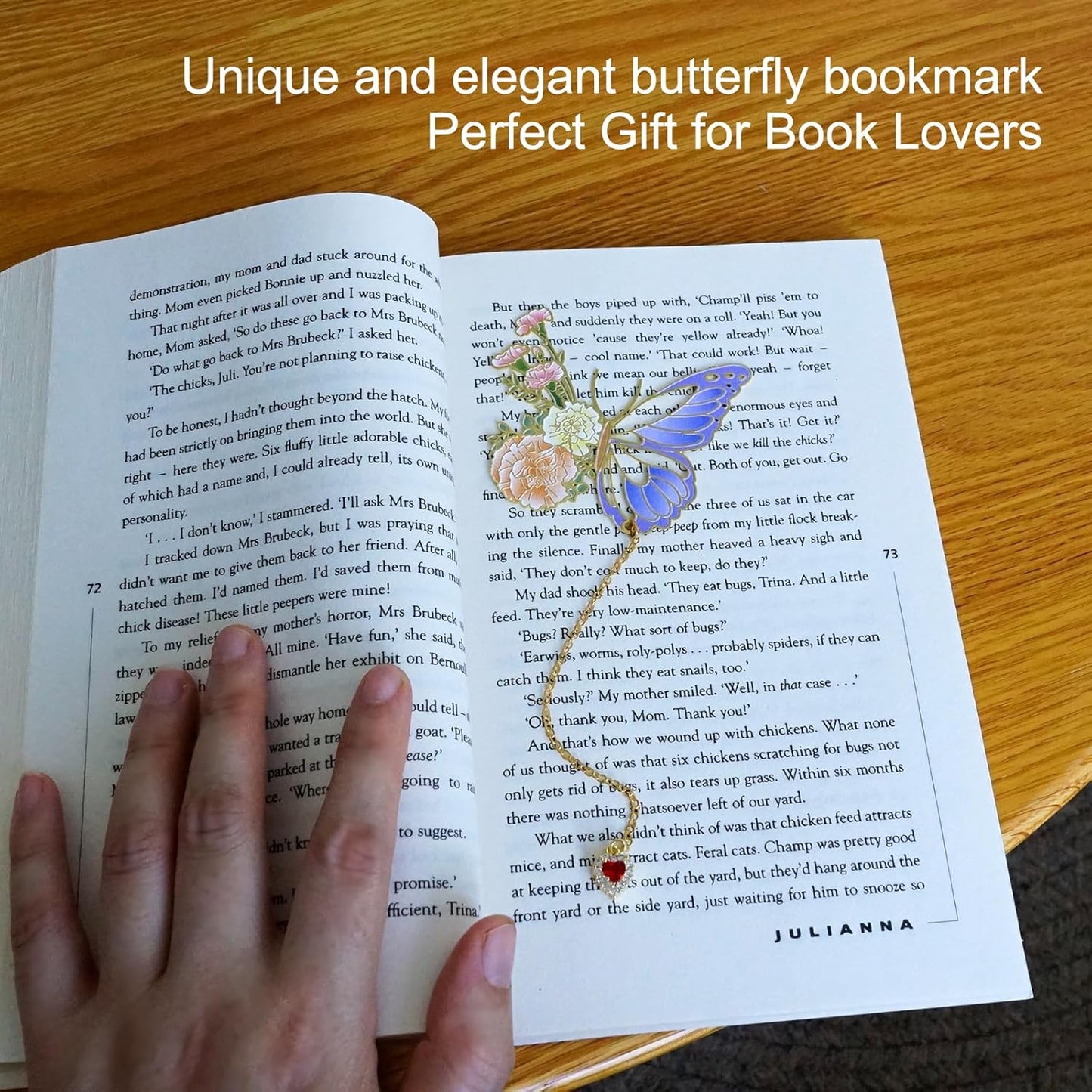 Butterfly Bookmarks for Women,Cute Funny Metal Bookmark,Unique Gifts Book Markers for Women Book Lovers,Teacher Appreciation Gifts,Valentine Mother's Day Christmas New Year Birthday Gift